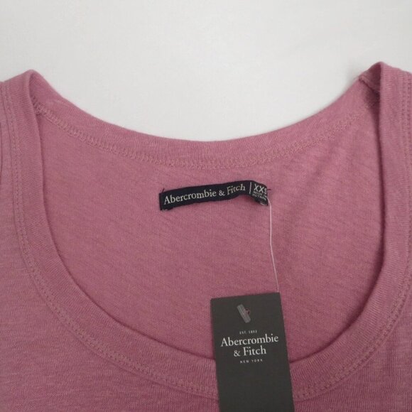 NWT Abercrombie & Fitch Womens XXS Ruffle Tank Top Pink Sleeveless Top - Picture 6 of 6